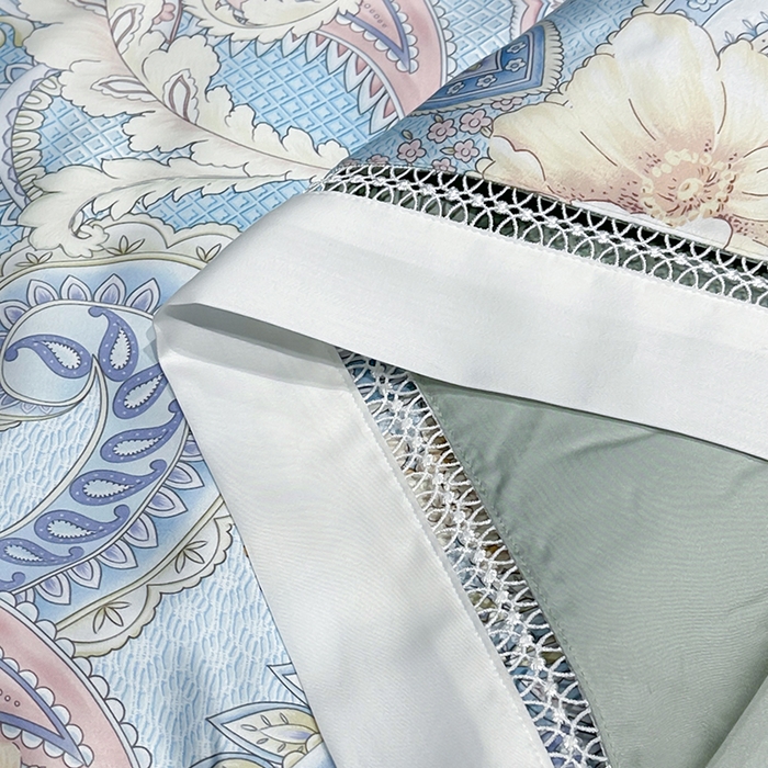 91家纺网 家纺一手货源 找家纺 欧夏家纺 2026新款兰精天丝数码印花镂空夏被空调被夏凉被薄被子可机洗 西西里-蓝