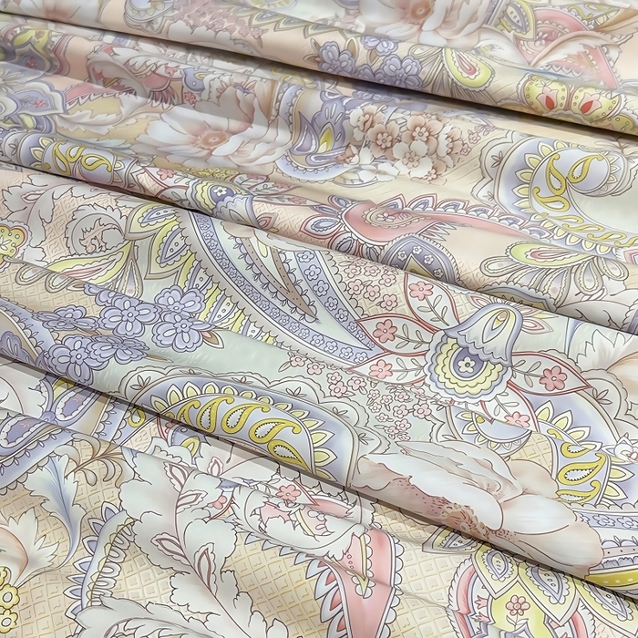 91家纺网 家纺一手货源 找家纺 欧夏家纺 2026新款兰精天丝数码印花镂空夏被空调被夏凉被薄被子可机洗 西西里-紫粉