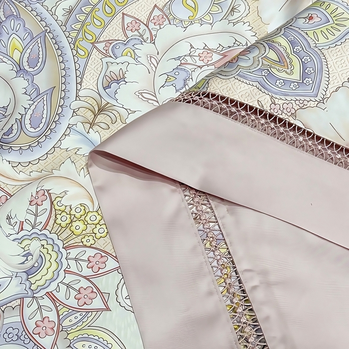 91家纺网 家纺一手货源 找家纺 欧夏家纺 2026新款兰精天丝数码印花镂空夏被空调被夏凉被薄被子可机洗 西西里-紫粉