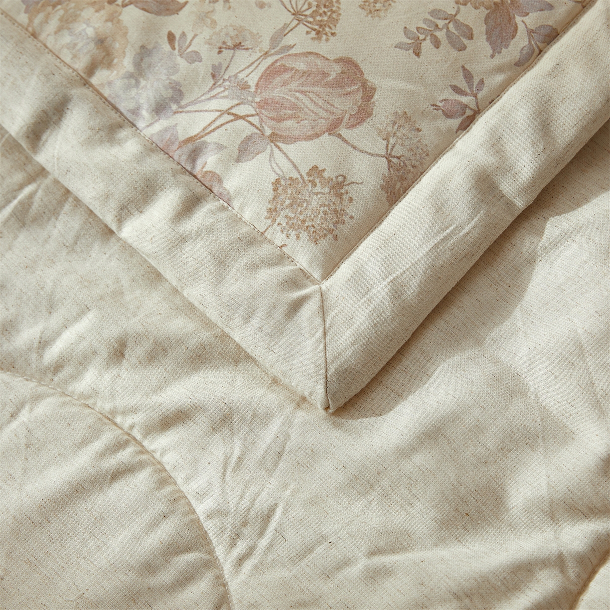 91家纺网 家纺一手货源 找家纺 2026新款A类棉麻新疆棉花夏被全棉纯棉单双人空调被夏凉被 棉麻-花兮