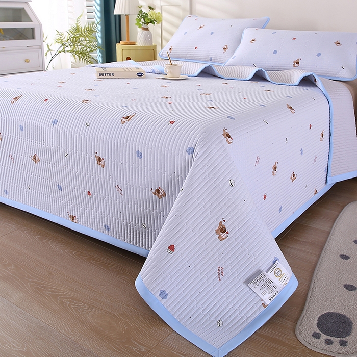 91家纺网 家纺一手货源 找家纺 欧朵家纺 2026新款云朵棉夹棉单床盖床盖单件 小象