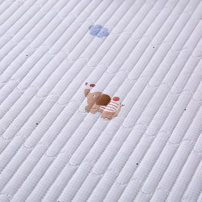 91家纺网 家纺一手货源 找家纺 欧朵家纺 2026新款云朵棉夹棉单床盖床盖单件 小象