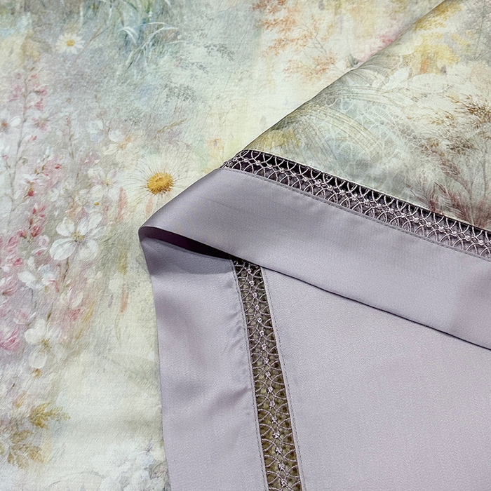 91家纺网 家纺一手货源 找家纺 欧夏家纺 2026新款兰精天丝数码印花镂空夏被空调被夏凉被薄被子可机洗 薰衣草