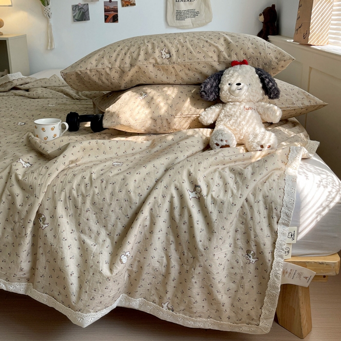 91家纺网 家纺一手货源 找家纺 耀悦家纺 2026新款纯棉a类棉纱夏被60支大豆纤维夏凉被双层纱 流年