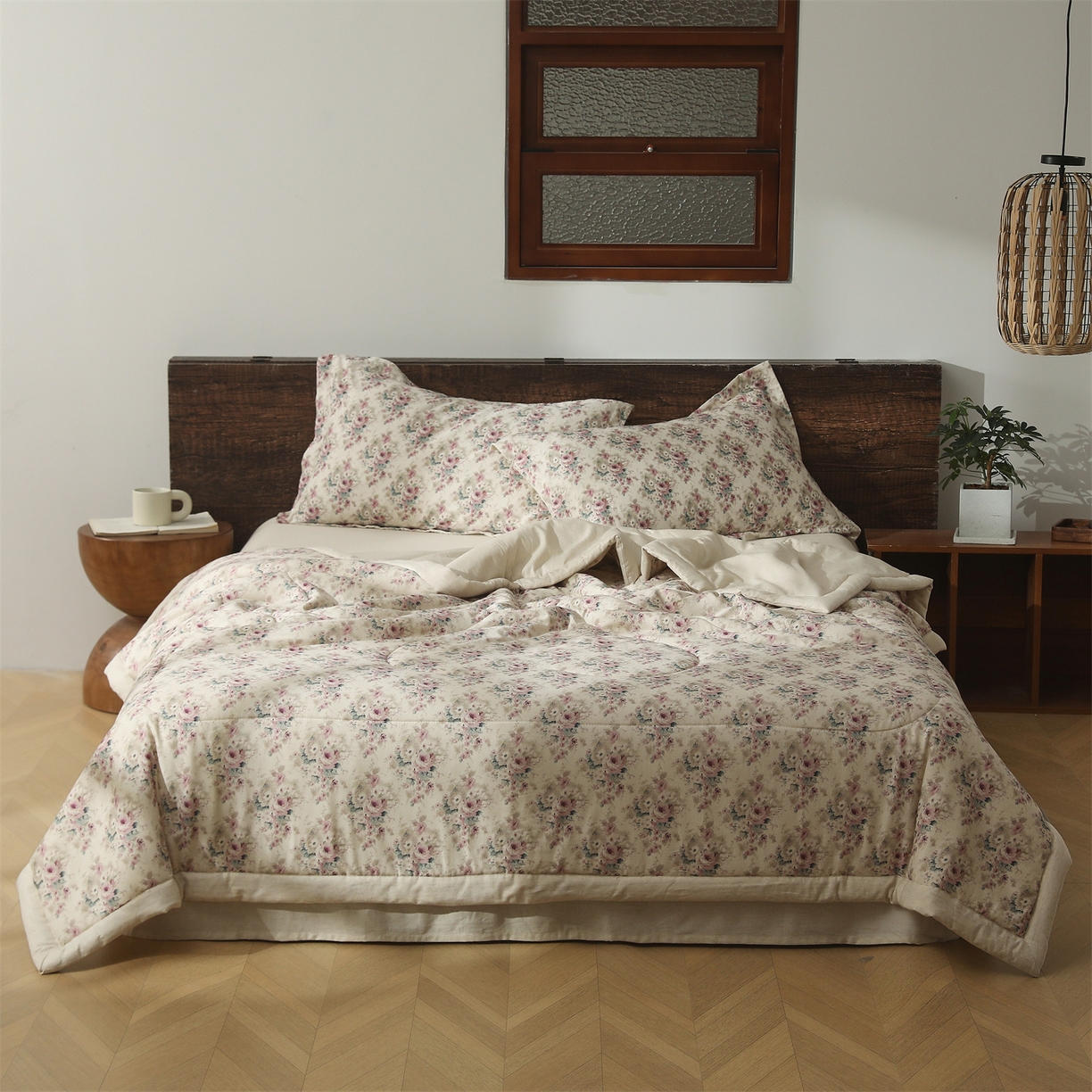 91家纺网 家纺一手货源 找家纺 2026新款A类棉麻新疆棉花夏被全棉纯棉单双人空调被夏凉被 棉麻-久野