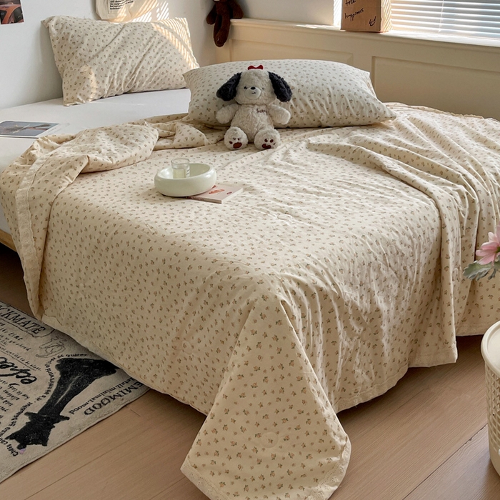 91家纺网 家纺一手货源 找家纺 耀悦家纺 2026新款纯棉a类棉纱夏被60支大豆纤维夏凉被双层纱 六月