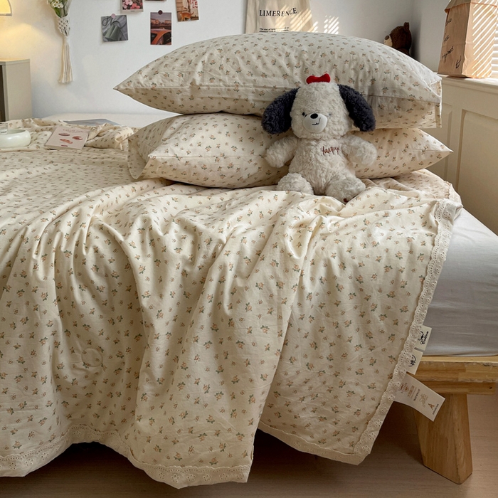 91家纺网 家纺一手货源 找家纺 耀悦家纺 2026新款纯棉a类棉纱夏被60支大豆纤维夏凉被双层纱 六月