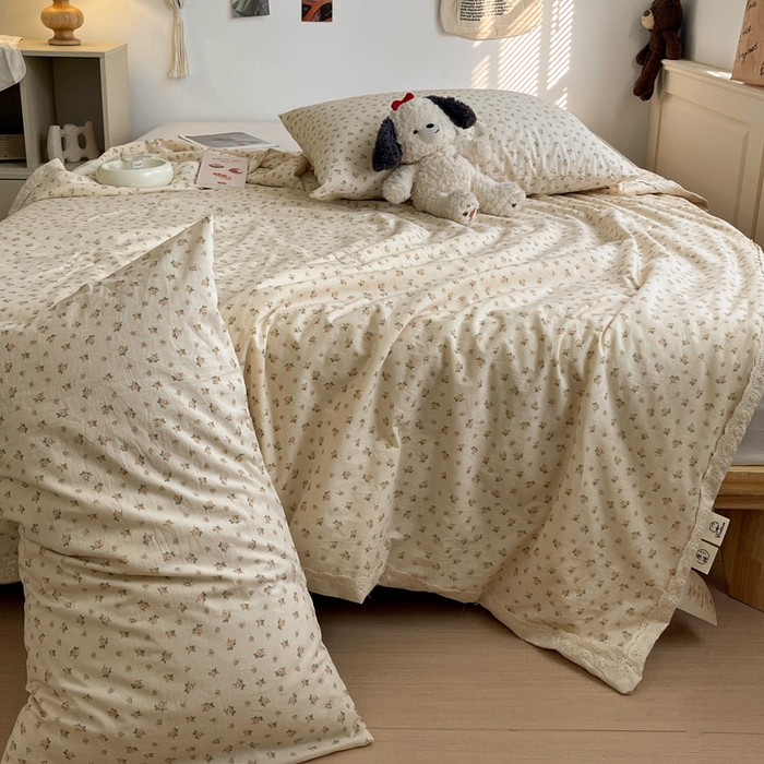 91家纺网 家纺一手货源 找家纺 耀悦家纺 2026新款纯棉a类棉纱夏被60支大豆纤维夏凉被双层纱 六月