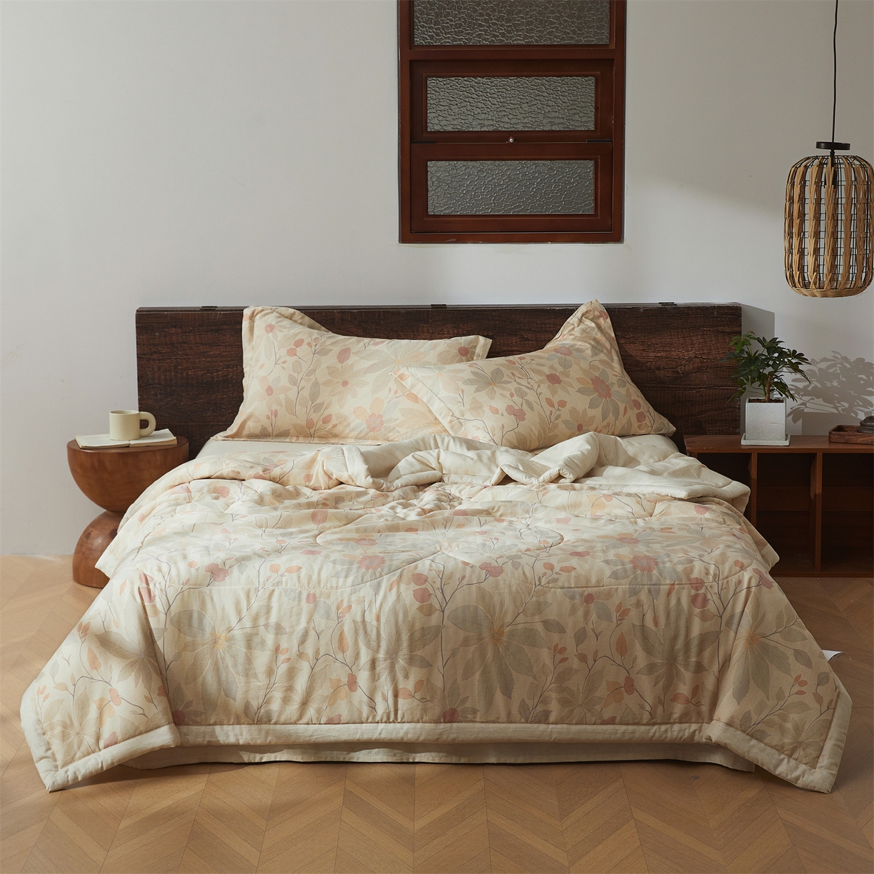 91家纺网 家纺一手货源 找家纺 2026新款A类棉麻新疆棉花夏被全棉纯棉单双人空调被夏凉被 棉麻-曼纱