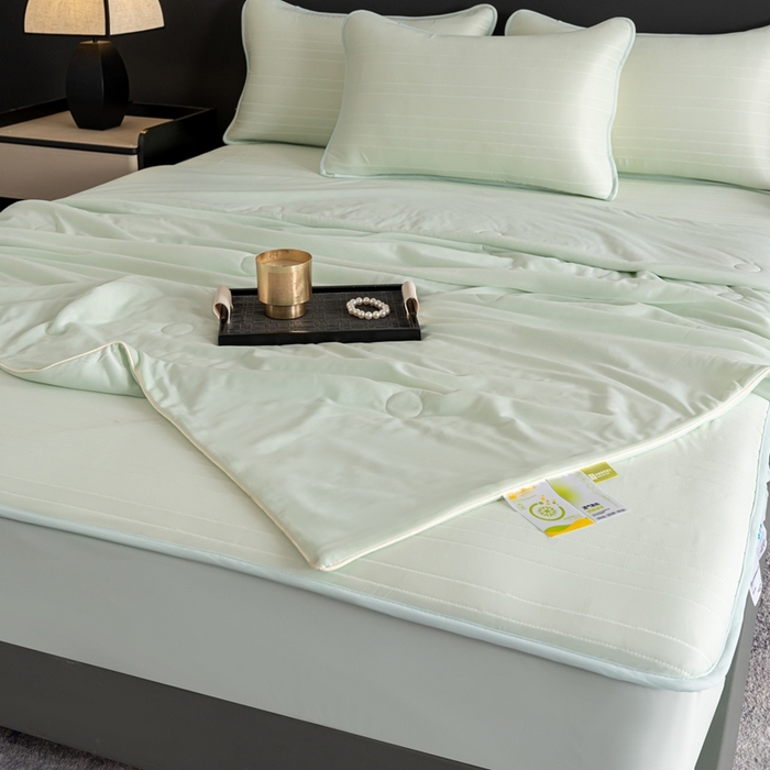 91家纺网 家纺一手货源 找家纺 （总）香澜雅室 2026新款凉感丝床笠夏被四件套（其他规格可定制）