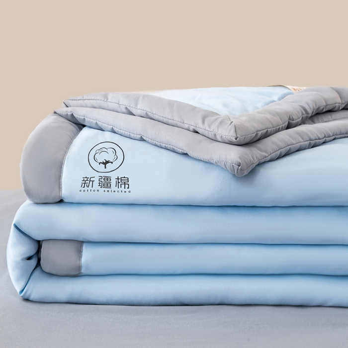 91家纺网 家纺一手货源 找家纺 （总）憨豆家纺2026新款全棉纯棉长绒棉 四件套刺绣绣花纯色贡缎床笠款高 端礼盒装