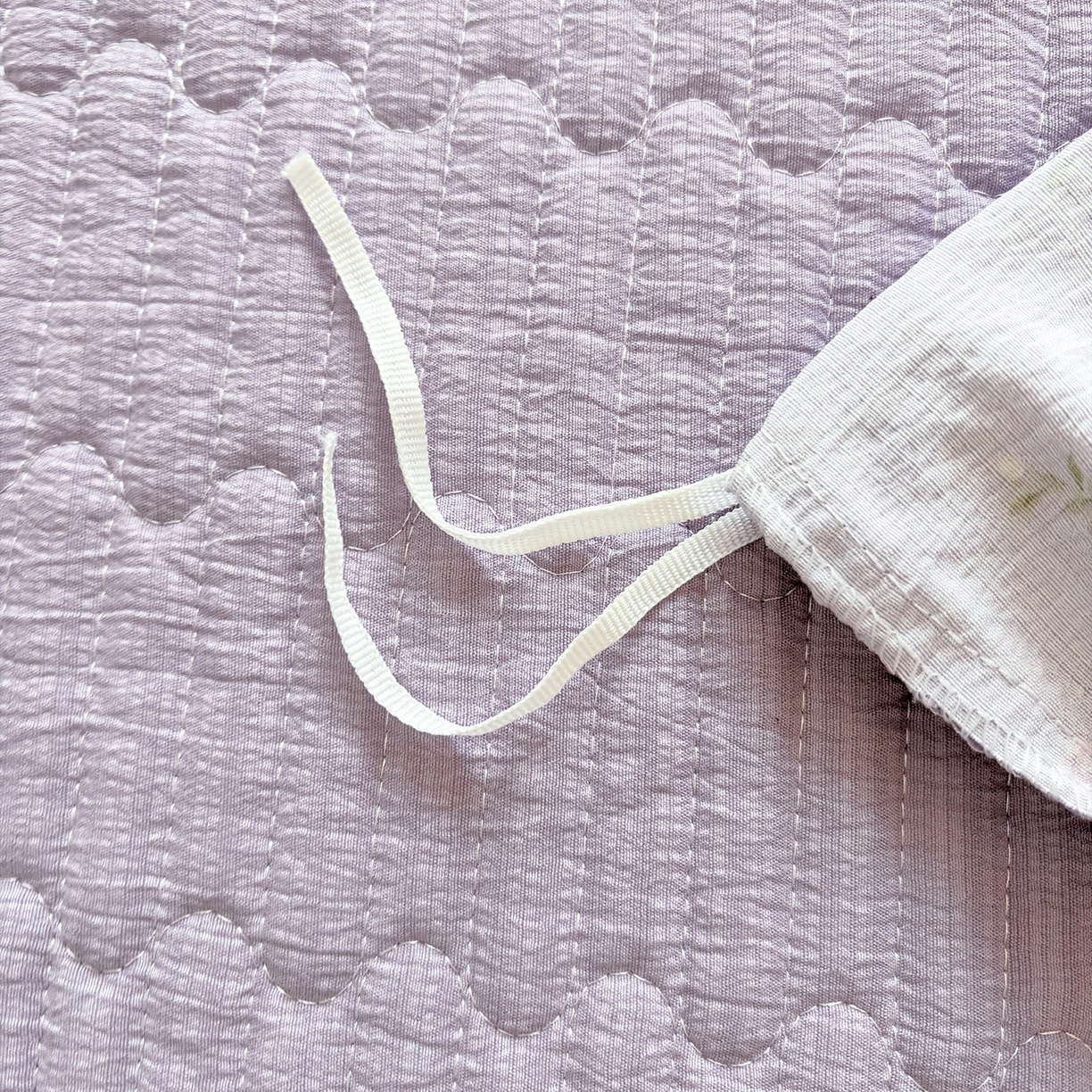 91家纺网 家纺一手货源 找家纺 畅畅家纺 2026新款春夏小清新泡芙双层纱床盖款四件套 紫梦花语