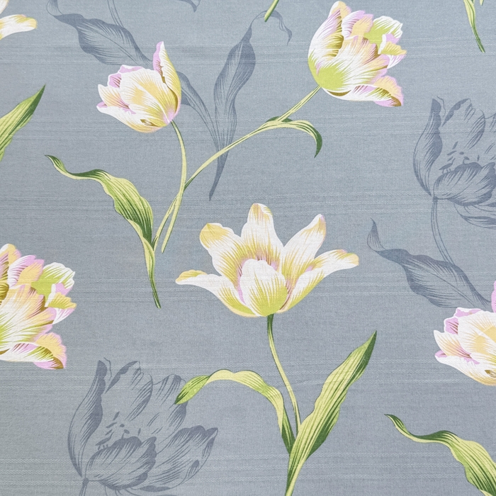 91家纺网 家纺一手货源 找家纺 梵克保罗 2026春夏原棉鱼骨棉老粗布花边印花床单软凉席席子三件套 花韵雅姿