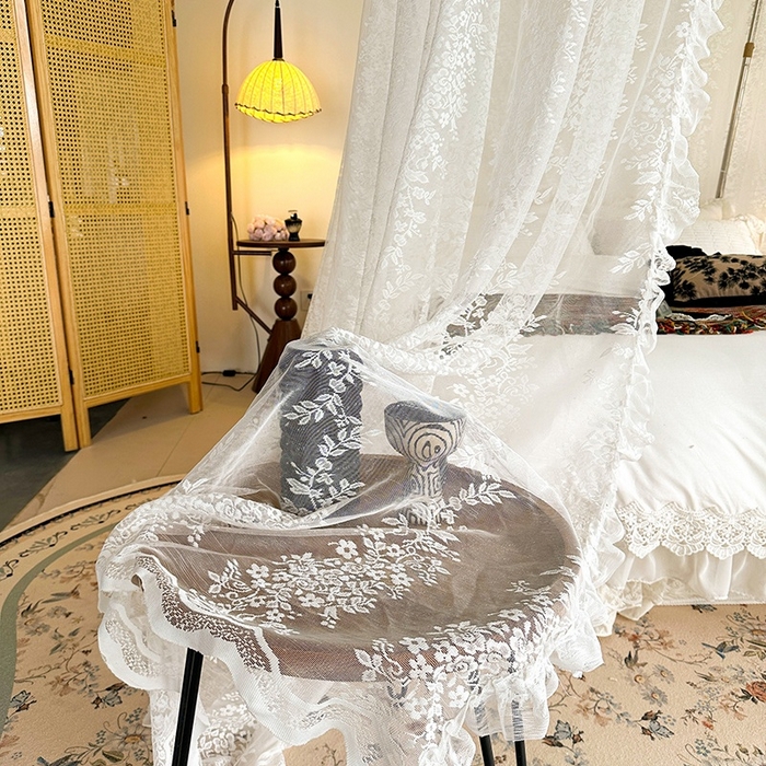 91家纺网 家纺一手货源 找家纺 （总）都市缘蚊帐 2026春夏新款豪华高端蕾丝提花款导轨蚊帐-玫瑰庄园-303款