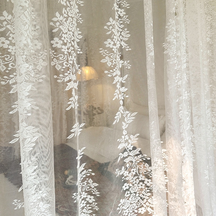 91家纺网 家纺一手货源 找家纺 （总）都市缘蚊帐 2026春夏新款豪华高端蕾丝提花款导轨蚊帐-玫瑰庄园-303款