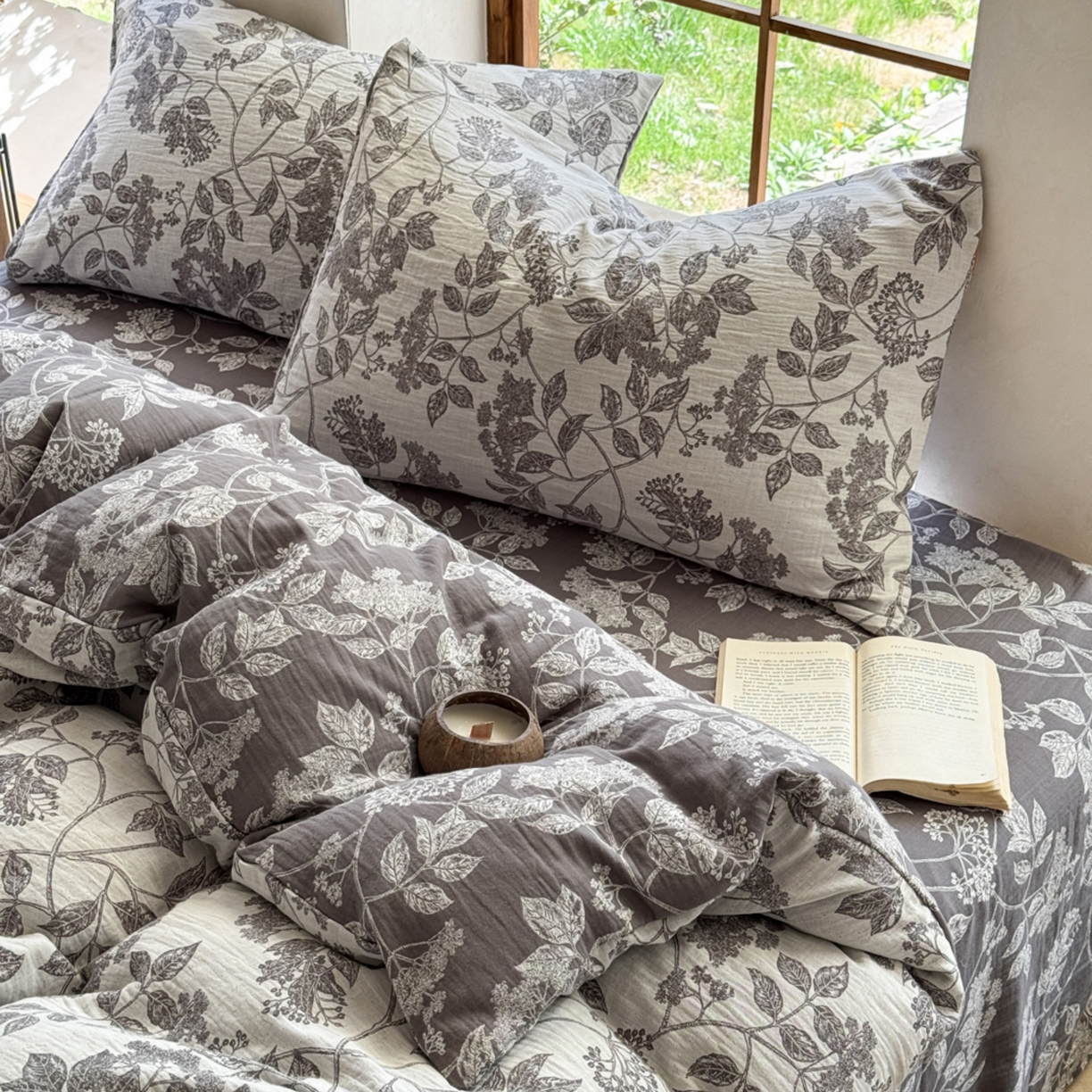 91家纺网 家纺一手货源 找家纺 （总）芯丝路枕业 2026新款色织双层纱暗合款四件套