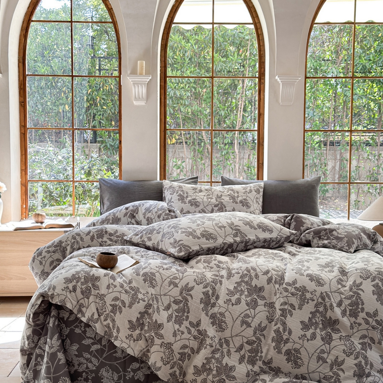 （总）芯丝路枕业 2026新款色织双层纱暗合款四件套