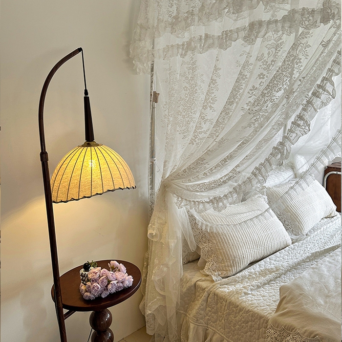 91家纺网 家纺一手货源 找家纺 都市缘蚊帐 2026春夏新款单双层豪华高端蕾丝提花款导轨蚊帐-玫瑰庄园-305款 305款玫瑰庄园奶油白