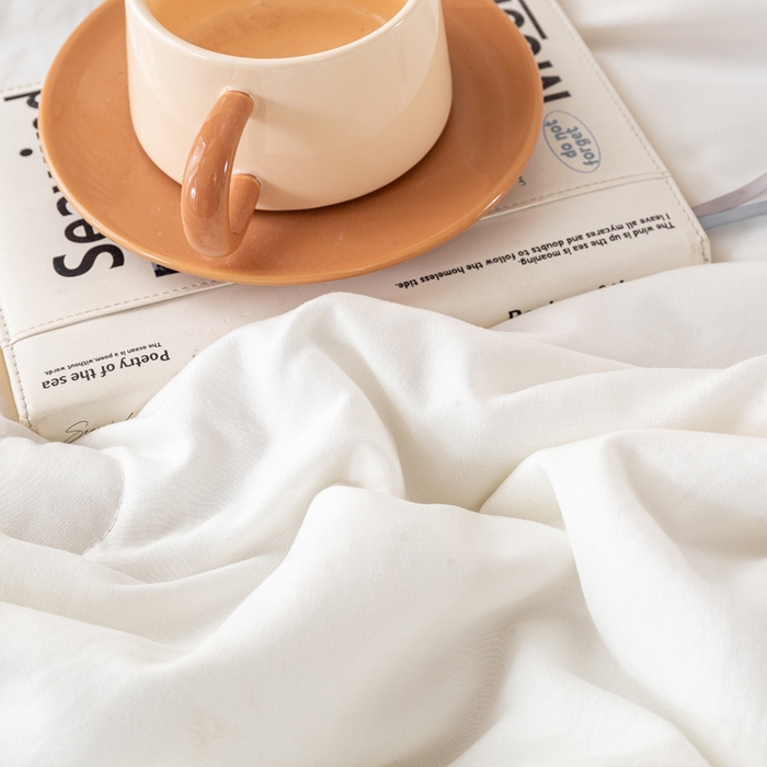 91家纺网 家纺一手货源 找家纺 憨豆  2026新款撞色双拼新疆棉花被夏被无印风水洗棉空调被夏凉被子（常年有货） 棉朵-卡其白