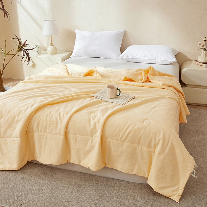 91家纺网 家纺一手货源 找家纺 （总）锦尚坊被芯馆 2026新款100%纯棉大提花夏凉被大豆空调被 全棉春秋被学生棉被