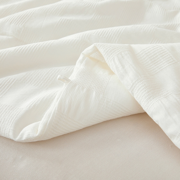 91家纺网 家纺一手货源 找家纺 锦尚坊被芯馆 2026新款100%纯棉大提花夏凉被大豆空调被 全棉春秋被学生棉被 奶白