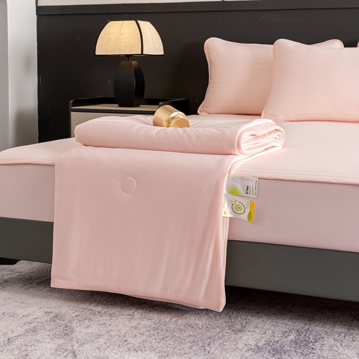 91家纺网 家纺一手货源 找家纺 （总）香澜雅室 2026新款凉感丝床笠夏被四件套（其他规格可定制）