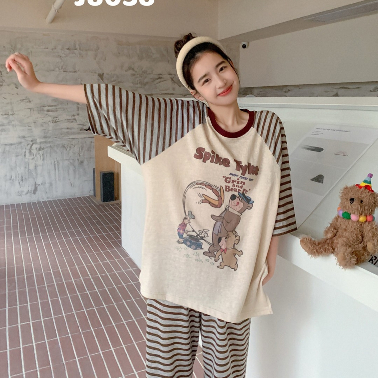 91家纺网 家纺一手货源 找家纺 妍景家居生活馆 2026新款格蕾夏日套装 咖色