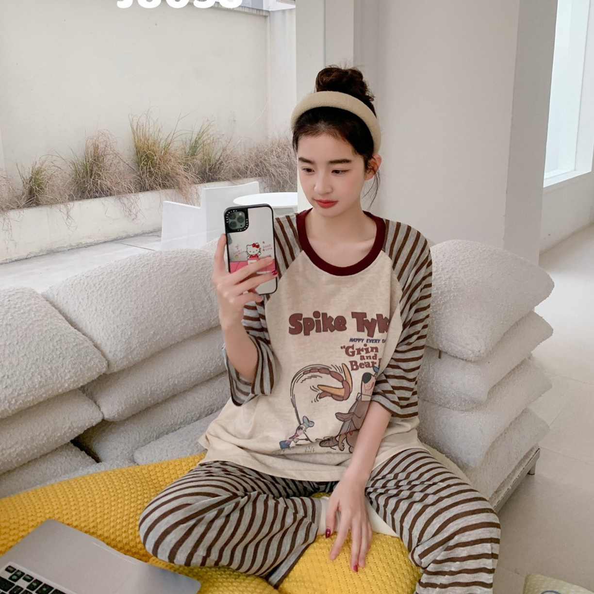 91家纺网 家纺一手货源 找家纺 妍景家居生活馆 2026新款格蕾夏日套装 咖色