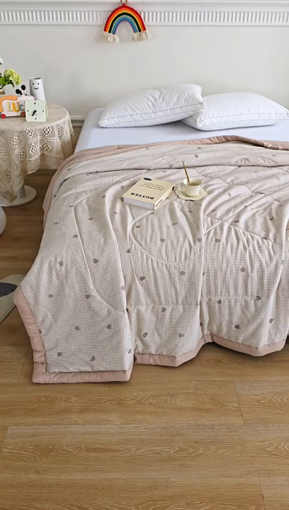 91家纺网 家纺一手货源 找家纺 （总）欧朵 2026新款A类水洗棉夏被系列