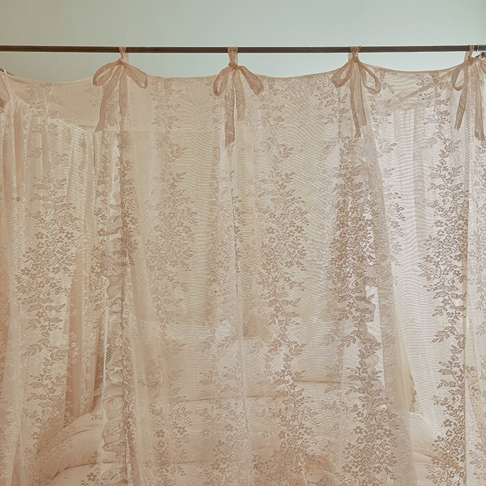 91家纺网 家纺一手货源 找家纺 都市缘蚊帐 2026新款春夏落地豪华高端蕾丝提花款导轨蚊帐-玫瑰庄园-905款 905玫瑰庄园-奶油玉