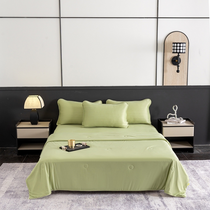 91家纺网 家纺一手货源 找家纺 （总）香澜雅室 2026新款凉感丝床笠夏被四件套（其他规格可定制）