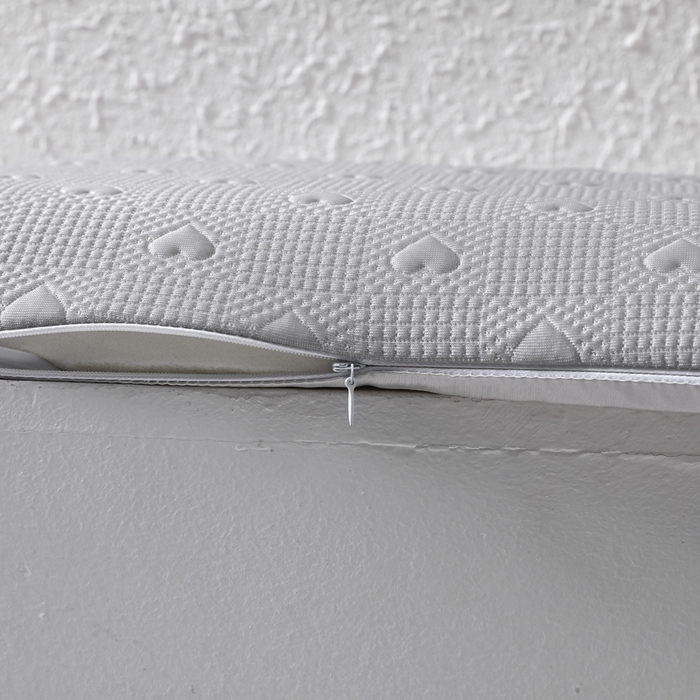 91家纺网 家纺一手货源 找家纺 （总）芯洲 2026新款冰丝冰豆豆慢回弹爱心记忆枕枕头枕