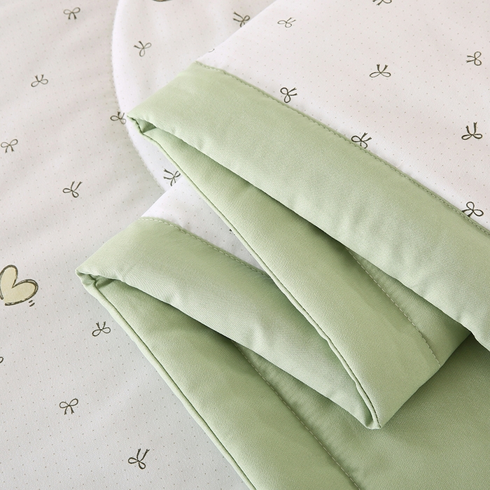 91家纺网 家纺一手货源 找家纺 欧朵 2026新款A类水洗棉夏被系列 爱心蝴蝶结