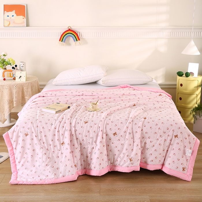 欧朵 2026新款A类水洗棉夏被系列 蝴蝶花