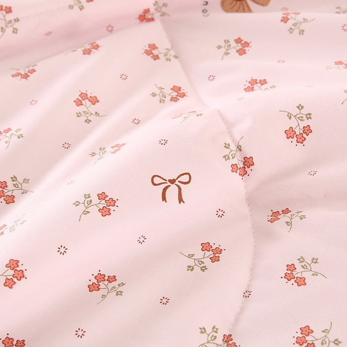 91家纺网 家纺一手货源 找家纺 欧朵 2026新款A类水洗棉夏被系列 蝴蝶花