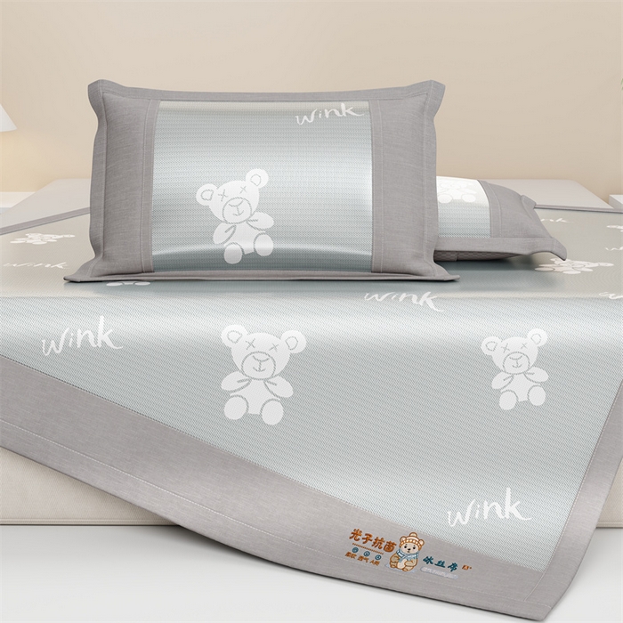 91家纺网 家纺一手货源 找家纺 （总）爱宝被业 2026新款凉感冰丝席三件套