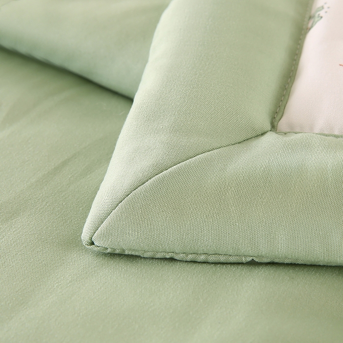 91家纺网 家纺一手货源 找家纺 欧朵 2026新款A类水洗棉夏被系列 蝴蝶结