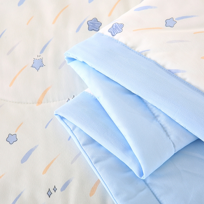 91家纺网 家纺一手货源 找家纺 欧朵 2026新款A类水洗棉夏被系列 流星雨