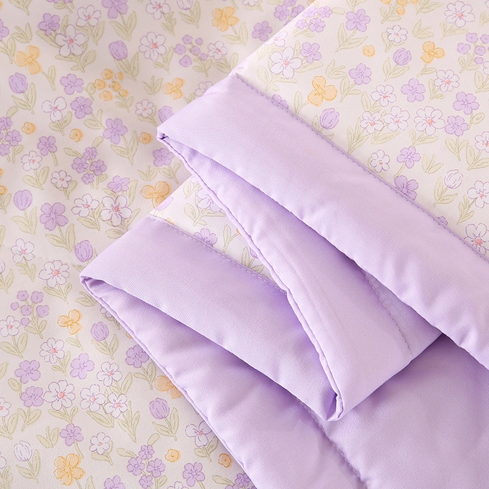 91家纺网 家纺一手货源 找家纺 欧朵 2026新款A类水洗棉夏被系列 琉璃花畔