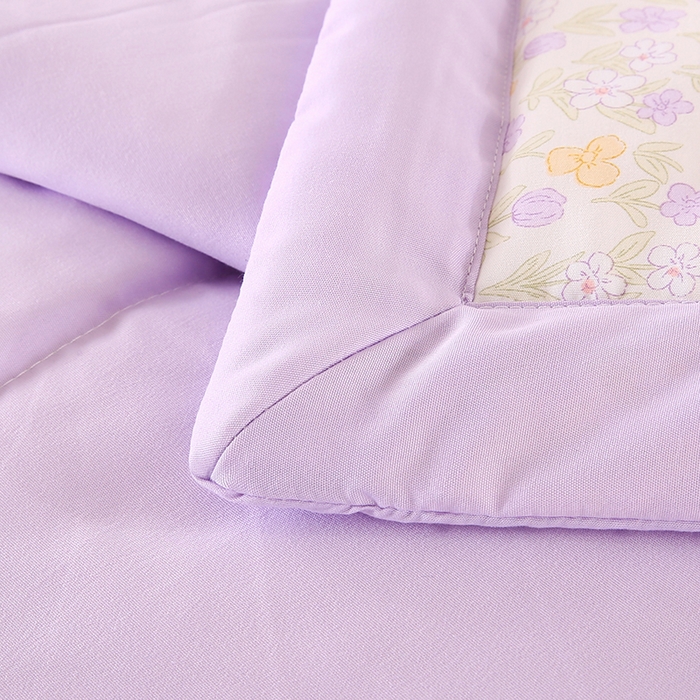 91家纺网 家纺一手货源 找家纺 欧朵 2026新款A类水洗棉夏被系列 琉璃花畔