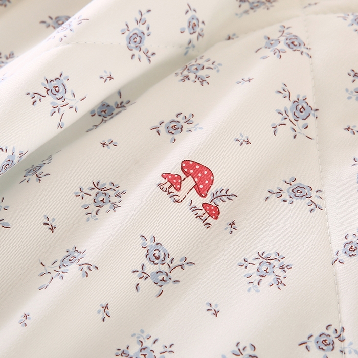 91家纺网 家纺一手货源 找家纺 欧朵 2026新款A类水洗棉夏被系列 蘑菇花