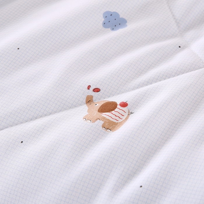 91家纺网 家纺一手货源 找家纺 欧朵 2026新款A类水洗棉夏被系列 小象