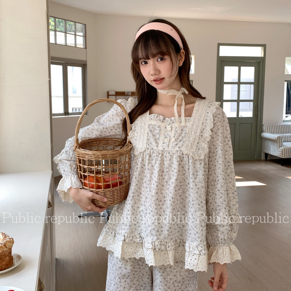 91家纺网 家纺一手货源 找家纺 （总）妍景家居生活馆 2026新款韩系碎花荷叶边蕾丝套装