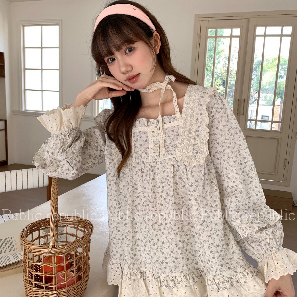 91家纺网 家纺一手货源 找家纺 （总）妍景家居生活馆 2026新款韩系碎花荷叶边蕾丝套装