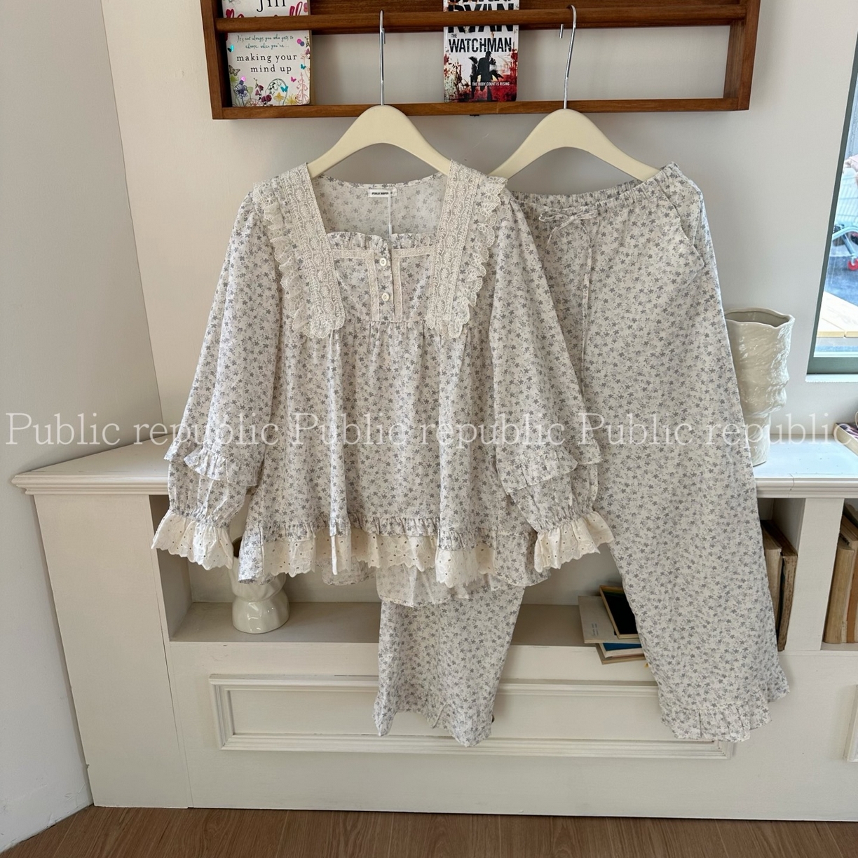 91家纺网 家纺一手货源 找家纺 （总）妍景家居生活馆 2026新款韩系碎花荷叶边蕾丝套装