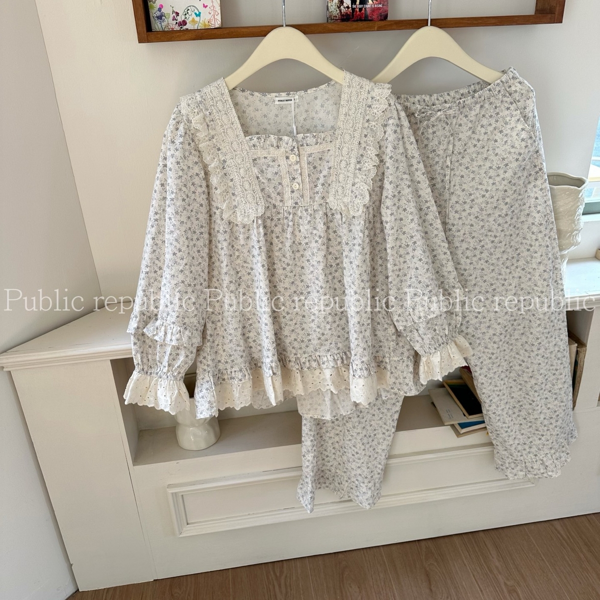 91家纺网 家纺一手货源 找家纺 （总）妍景家居生活馆 2026新款韩系碎花荷叶边蕾丝套装