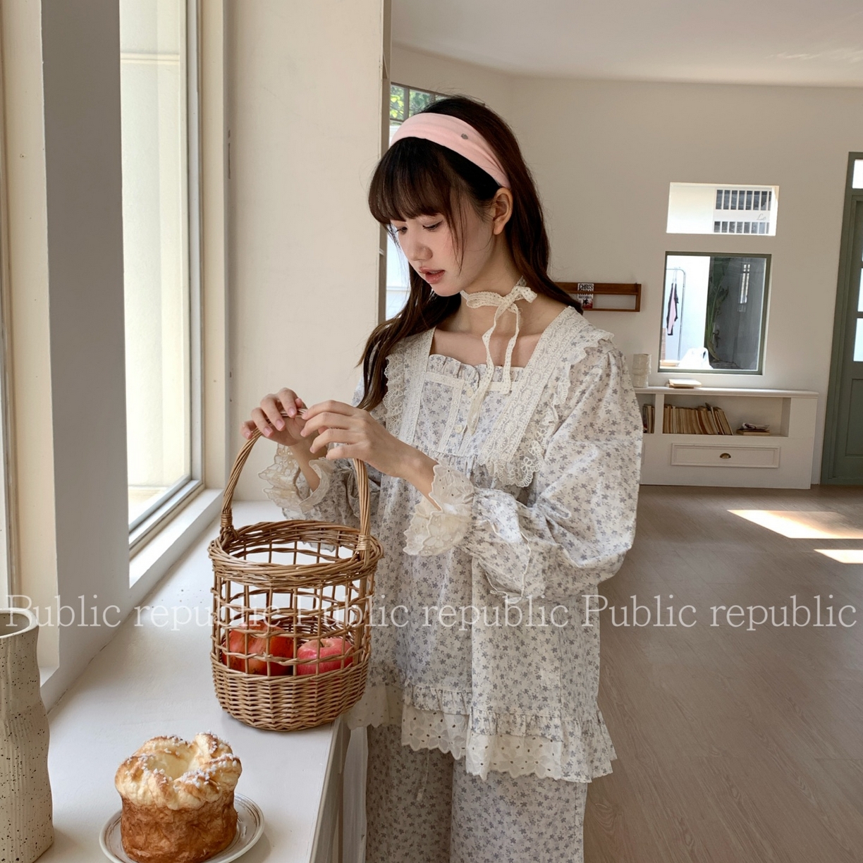 91家纺网 家纺一手货源 找家纺 （总）妍景家居生活馆 2026新款韩系碎花荷叶边蕾丝套装