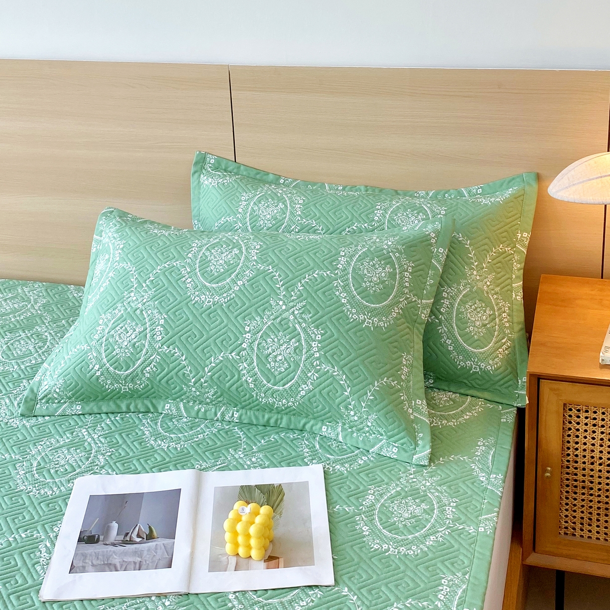 91家纺网 家纺一手货源 找家纺 金鑫汇家纺 2026春夏新款成人床新花型老粗布夹棉床盖软凉席席子可以机洗 芳华