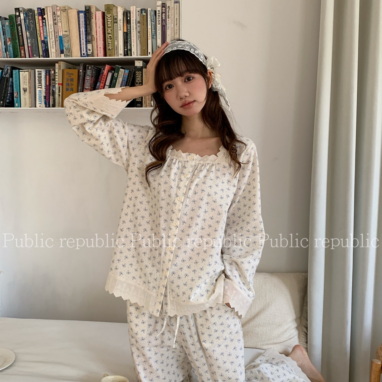 91家纺网 家纺一手货源 找家纺 （总）妍景家居生活馆 2026新款韩系提花方领套装