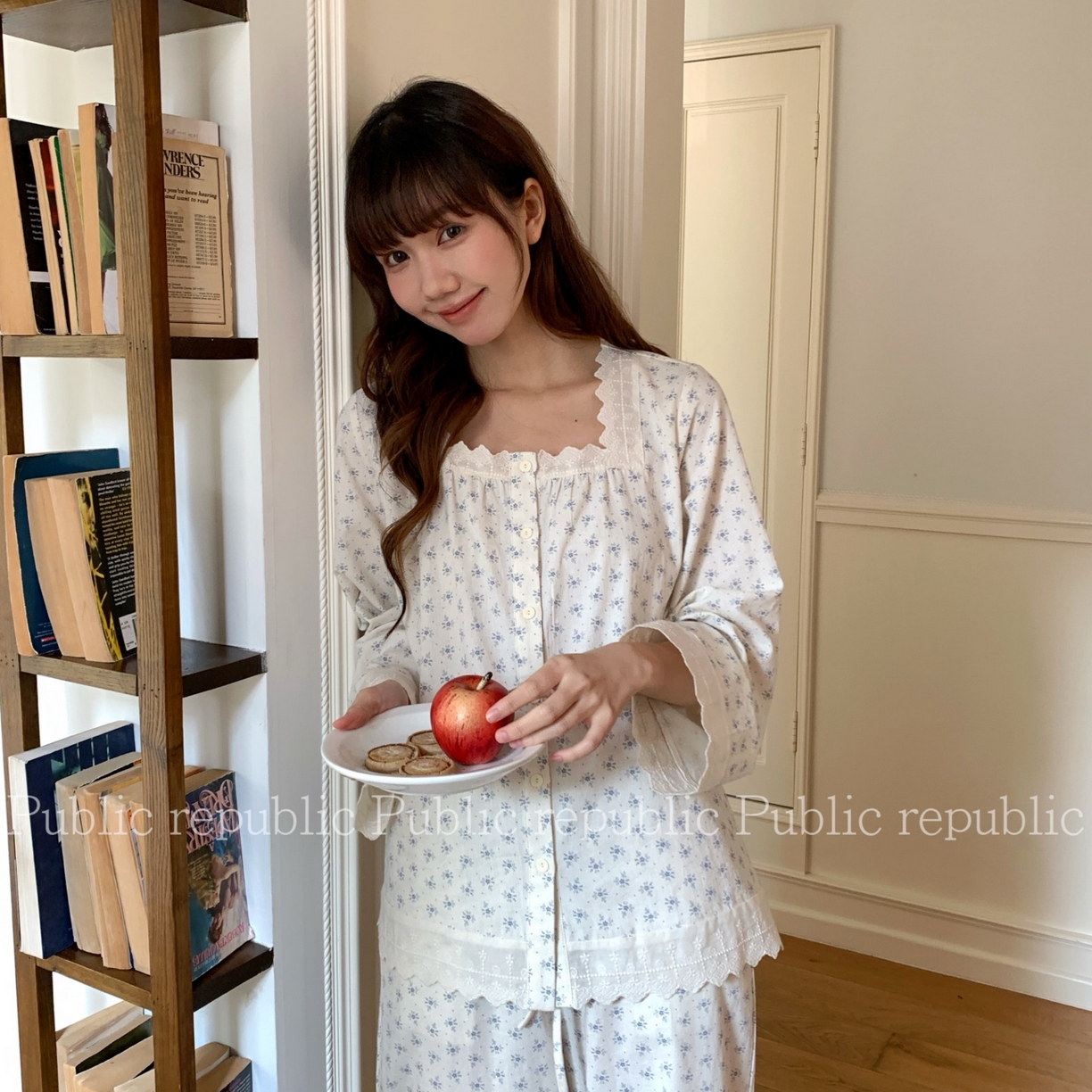 91家纺网 家纺一手货源 找家纺 （总）妍景家居生活馆 2026新款韩系提花方领套装